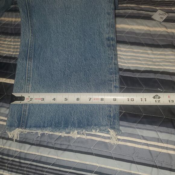 UO BDG (26x27) Vintage Wide High Rise Jeans Skater Distressed Stiff Button Fly - Picture 10 of 10